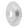 631-54178R Drilled/Slotted Brake Rotor [Silver], 2002-2010 Ford/Lincoln/Mercury/Mazda, Position: Rear Right - image 2