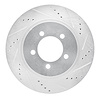 631-54179R Drilled/Slotted Brake Rotor [Silver], 2002-2005 Ford/Lincoln/Mercury/Mazda, Position: Front Right - image 1