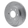 631-54183L Drilled/Slotted Brake Rotor [Silver], 2002-2006 Ford/Lincoln/Mercury/Mazda, Position: Front Left - image 2