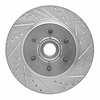 631-54184R Drilled/Slotted Brake Rotor [Silver], 2004-2008 Ford/Lincoln/Mercury/Mazda, Position: Front Right - image 1