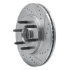 631-54184R Drilled/Slotted Brake Rotor [Silver], 2004-2008 Ford/Lincoln/Mercury/Mazda, Position: Front Right - image 2