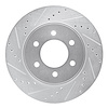 631-54186L Drilled/Slotted Brake Rotor [Silver], 2004-2008 Ford/Lincoln/Mercury/Mazda, Position: Front Left - image 1