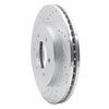 631-54186L Drilled/Slotted Brake Rotor [Silver], 2004-2008 Ford/Lincoln/Mercury/Mazda, Position: Front Left - image 2