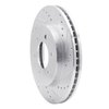 631-54186R Drilled/Slotted Brake Rotor [Silver], 2004-2008 Ford/Lincoln/Mercury/Mazda, Position: Front Right - image 2