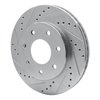 631-54187L Drilled/Slotted Brake Rotor [Silver], 2004-2008 Ford/Lincoln/Mercury/Mazda, Position: Front Left - image 2