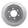 631-54188L Drilled/Slotted Brake Rotor [Silver], 2004-2011 Ford/Lincoln/Mercury/Mazda, Position: Rear Left