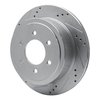 631-54188L Drilled/Slotted Brake Rotor [Silver], 2004-2011 Ford/Lincoln/Mercury/Mazda, Position: Rear Left - image 2