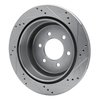 631-54188L Drilled/Slotted Brake Rotor [Silver], 2004-2011 Ford/Lincoln/Mercury/Mazda, Position: Rear Left - image 4