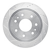 631-54189L Drilled/Slotted Brake Rotor [Silver], 2004-2011 Ford/Lincoln/Mercury/Mazda, Position: Rear Left - image 1