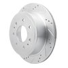 631-54189L Drilled/Slotted Brake Rotor [Silver], 2004-2011 Ford/Lincoln/Mercury/Mazda, Position: Rear Left - image 2