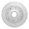 631-54190R Drilled/Slotted Brake Rotor [Silver], 2003-2005 Ford/Lincoln/Mercury/Mazda, Position: Front Right - image 1