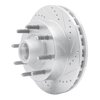 631-54190R Drilled/Slotted Brake Rotor [Silver], 2003-2005 Ford/Lincoln/Mercury/Mazda, Position: Front Right - image 2