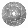 631-54191R Drilled/Slotted Brake Rotor [Silver], 2004-2006 Ford/Lincoln/Mercury/Mazda, Position: Front Right - image 1
