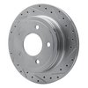 631-54192R Drilled/Slotted Brake Rotor [Silver], 2004-2006 Ford/Lincoln/Mercury/Mazda, Position: Rear Right - image 2