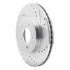 631-54193R Drilled/Slotted Brake Rotor [Silver], 2005-2012 Ford/Lincoln/Mercury/Mazda, Position: Front Right - image 2