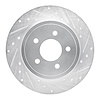 631-54194R Drilled/Slotted Brake Rotor [Silver], 2005-2008 Ford/Lincoln/Mercury/Mazda, Position: Rear Right - image 1