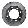 631-54196L Drilled/Slotted Brake Rotor [Silver], 2005-2012 Ford/Lincoln/Mercury/Mazda, Position: Front Left,Fr Left - image 1
