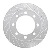 631-54196R Drilled/Slotted Brake Rotor [Silver], 2005-2012 Ford/Lincoln/Mercury/Mazda, Position: Fr Right,Front Right - image 1