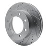 631-54198L Drilled/Slotted Brake Rotor [Silver], 2005-2012 Ford/Lincoln/Mercury/Mazda, Position: Front Left - image 2