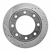 631-54199L Drilled/Slotted Brake Rotor [Silver], 2005-2012 Ford/Lincoln/Mercury/Mazda, Position: Rear Left - image 1