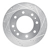 631-54200R Drilled/Slotted Brake Rotor [Silver], 2005-2012 Ford/Lincoln/Mercury/Mazda, Position: Rear Right,Rr Right - image 1