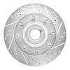 631-54201R Drilled/Slotted Brake Rotor [Silver], 2005-2007 Ford/Lincoln/Mercury/Mazda, Position: Front Right - image 1