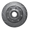 631-54206L Drilled/Slotted Brake Rotor [Silver], 2006-2012 Ford/Lincoln/Mercury/Mazda, Position: Front Left - image 1
