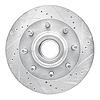 631-54206R Drilled/Slotted Brake Rotor [Silver], 2006-2012 Ford/Lincoln/Mercury/Mazda, Position: Front Right - image 1