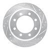 631-54208R Drilled/Slotted Brake Rotor [Silver], Fits Select Ford/Lincoln/Mercury/Mazda, Position: Rear Right - image 1