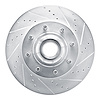 631-54209R Drilled/Slotted Brake Rotor [Silver], Fits Select Ford/Lincoln/Mercury/Mazda, Position: Front Right - image 1
