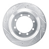 631-54210L Drilled/Slotted Brake Rotor [Silver], Fits Select Ford/Lincoln/Mercury/Mazda, Position: Rear Left - image 1