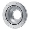 631-54210L Drilled/Slotted Brake Rotor [Silver], Fits Select Ford/Lincoln/Mercury/Mazda, Position: Rear Left - image 4