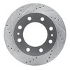 631-54211L Drilled/Slotted Brake Rotor [Silver], Fits Select Ford/Lincoln/Mercury/Mazda, Position: Fr Left,Front Left