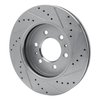 631-54215L Drilled/Slotted Brake Rotor [Silver], 2009-2009 Ford/Lincoln/Mercury/Mazda, Position: Front Left - image 4