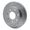 631-54216L Drilled/Slotted Brake Rotor [Silver], 2009-2009 Ford/Lincoln/Mercury/Mazda, Position: Front Left - image 2