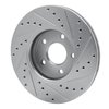 631-54217L Drilled/Slotted Brake Rotor [Silver], 2010-2013 Ford/Lincoln/Mercury/Mazda, Position: Front Left - image 4