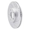 631-54217R Drilled/Slotted Brake Rotor [Silver], 2010-2013 Ford/Lincoln/Mercury/Mazda, Position: Front Right - image 2