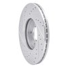 631-54217R Drilled/Slotted Brake Rotor [Silver], 2010-2013 Ford/Lincoln/Mercury/Mazda, Position: Front Right - image 4