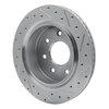 631-54218L Drilled/Slotted Brake Rotor [Silver], 2012-2014 Ford/Lincoln/Mercury/Mazda, Position: Rear Left - image 4