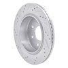 631-54218R Drilled/Slotted Brake Rotor [Silver], 2012-2014 Ford/Lincoln/Mercury/Mazda, Position: Rear Right - image 4