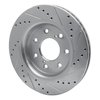 631-54219L Drilled/Slotted Brake Rotor [Silver], 2010-2014 Ford/Lincoln/Mercury/Mazda, Position: Front Left - image 4
