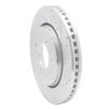 631-54219R Drilled/Slotted Brake Rotor [Silver], 2010-2014 Ford/Lincoln/Mercury/Mazda, Position: Front Right - image 2
