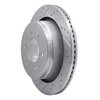 631-54220L Drilled/Slotted Brake Rotor [Silver], 2012-2020 Ford/Lincoln/Mercury/Mazda, Position: Rear Left - image 2