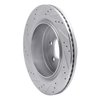 631-54220R Drilled/Slotted Brake Rotor [Silver], 2012-2020 Ford/Lincoln/Mercury/Mazda, Position: Rear Right - image 4