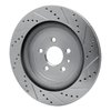 631-54222L Drilled/Slotted Brake Rotor [Silver], 2013-2019 Ford/Lincoln/Mercury/Mazda, Position: Rear Left - image 4