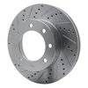 631-54223L Drilled/Slotted Brake Rotor [Silver], Fits Select Ford/Lincoln/Mercury/Mazda, Position: Front Left,Fr Left - image 2