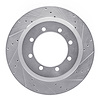 631-54225R Drilled/Slotted Brake Rotor [Silver], Fits Select Ford/Lincoln/Mercury/Mazda, Position: Rear Right,Rr Right - image 1
