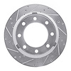 631-54227L Drilled/Slotted Brake Rotor [Silver], Fits Select Ford/Lincoln/Mercury/Mazda, Position: Rear Left - image 1
