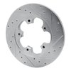 631-54228L Drilled/Slotted Brake Rotor [Silver], 2015-2020 Ford/Lincoln/Mercury/Mazda, Position: Rear Left - image 4