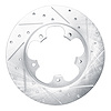 631-54228R Drilled/Slotted Brake Rotor [Silver], 2015-2020 Ford/Lincoln/Mercury/Mazda, Position: Rear Right - image 1